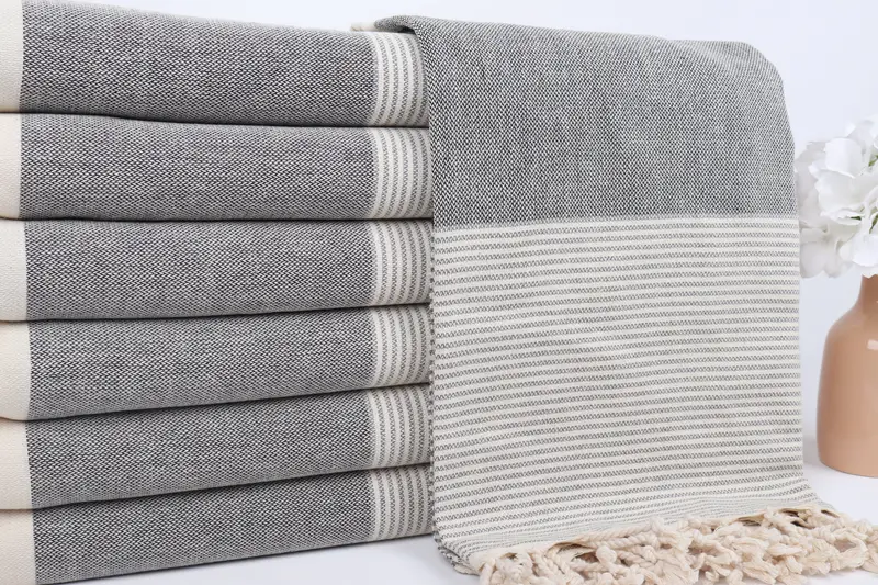 70x40 Cotton Striped Towel, Cute Beach Towel, Fouta towel, Unique Gift, Bachelor Towel, Quick-Dry Beach Towel, Custom Wedding Towel, Gift For Him - 2