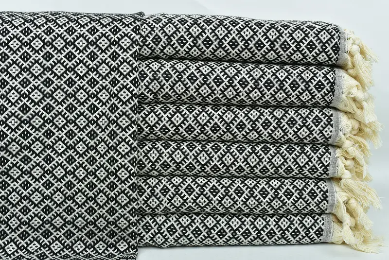 Düğün iyilikleri, onur hizmetçisi hediye, düğün eli hediye, havlu adlı havlu, 38x20 pamuklu elmas havlu, nedime hediyeleri, monogramlı el havlu - 1