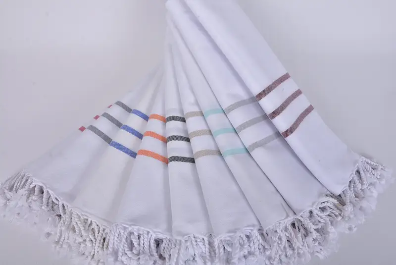 70x40 Cotton Striped Towel, Bridal Shower Gifts, Peshtemal Towel, Turkish Towel USA, Bachelor Towel, Large Turkish Towel, Bachelorette Party Favors - 6