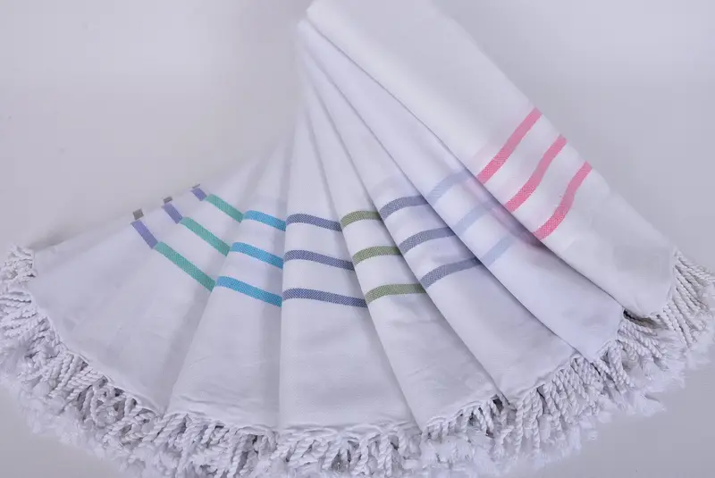 70x40 Cotton Striped Towel, Bridal Shower Gifts, Peshtemal Towel, Turkish Towel USA, Bachelor Towel, Large Turkish Towel, Bachelorette Party Favors - 4