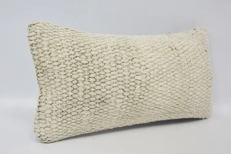 Bolster Throw Cushion, Kilim Cushion Sham, Antique Pillows, Cushion, Gift Pillow, 8x16 Beige Pillow Sham, Neutral Throw Pillow Case - 3
