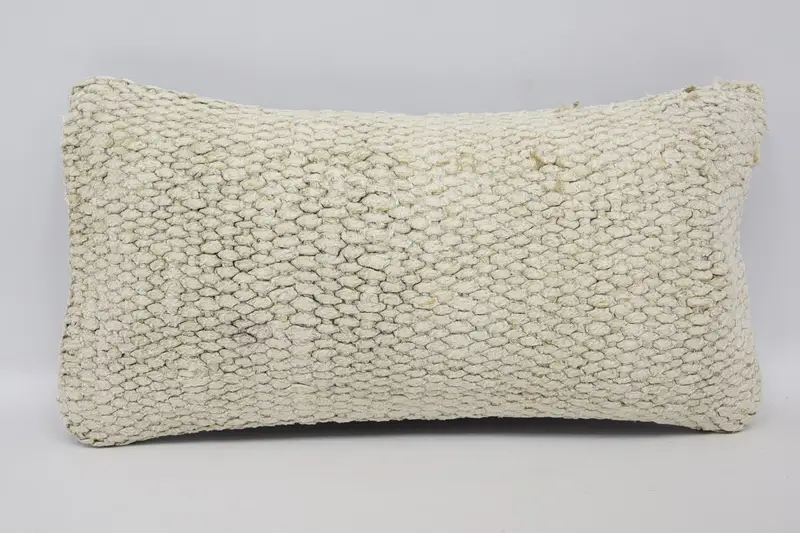 Bolster Throw Cushion, Kilim Cushion Sham, Antique Pillows, Cushion, Gift Pillow, 8x16 Beige Pillow Sham, Neutral Throw Pillow Case - 1