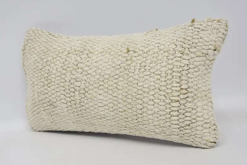 Bolster Throw Cushion, Kilim Cushion Sham, Antique Pillows, Cushion, Gift Pillow, 8x16 Beige Pillow Sham, Neutral Throw Pillow Case - 4
