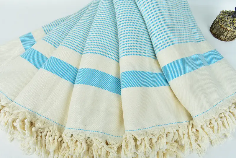 88x80 Cotton Striped Towel, Custom Wedding Gifts, Gift For Wedding Day, Handmade Gift, Bridesmaid Gifts, Personalized Blanket, Girl Trip Party Favor - 4