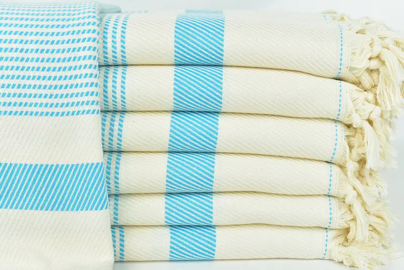 88x80 Cotton Striped Towel, Custom Wedding Gifts, Gift For Wedding Day, Handmade Gift, Bridesmaid Gifts, Personalized Blanket, Girl Trip Party Favor - 1