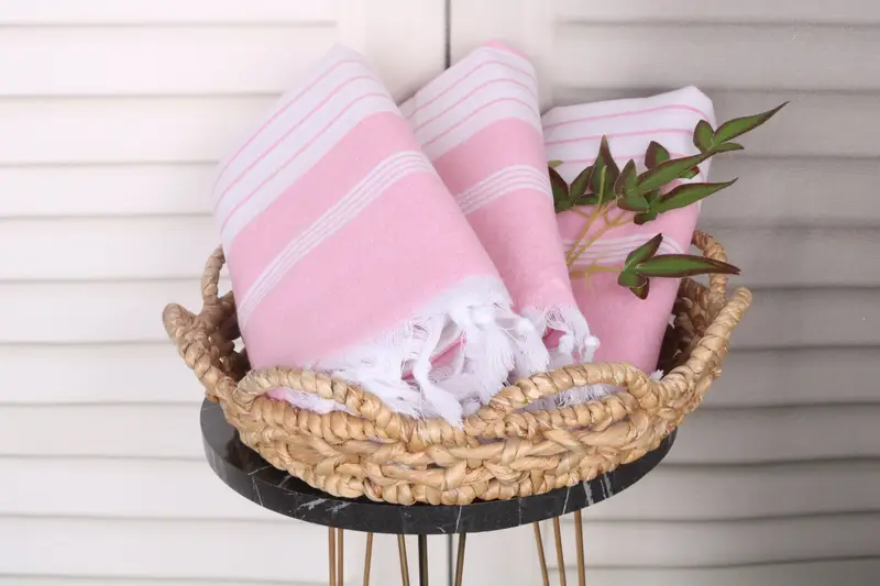 Spa Towel, 68x36 Cotton Striped Towel, Memorial Gift, Monogram Beach Towel, Organic towel, Antibacterial Turkish peshtemal towel, Home Decor Gifts - 5