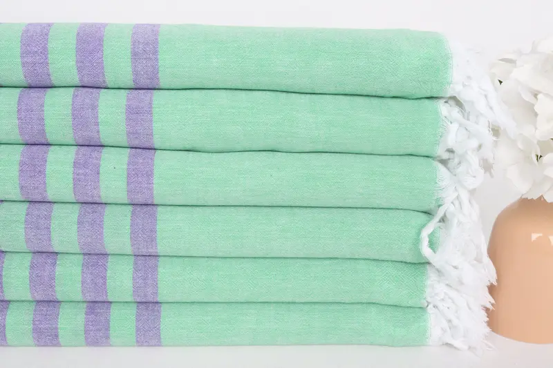 Custom Beach Towel, Organic Cotton Towel, 70x36 Cotton Striped Towel, Yoga Towel, Personalized Beach Towel, Wedding Gift Ideas, Cotton towel - 3