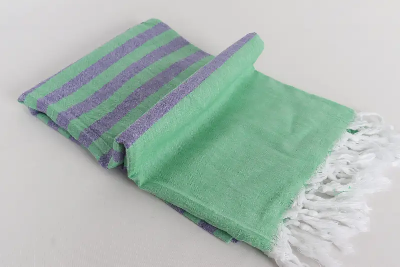 Custom Beach Towel, Organic Cotton Towel, 70x36 Cotton Striped Towel, Yoga Towel, Personalized Beach Towel, Wedding Gift Ideas, Cotton towel - 6