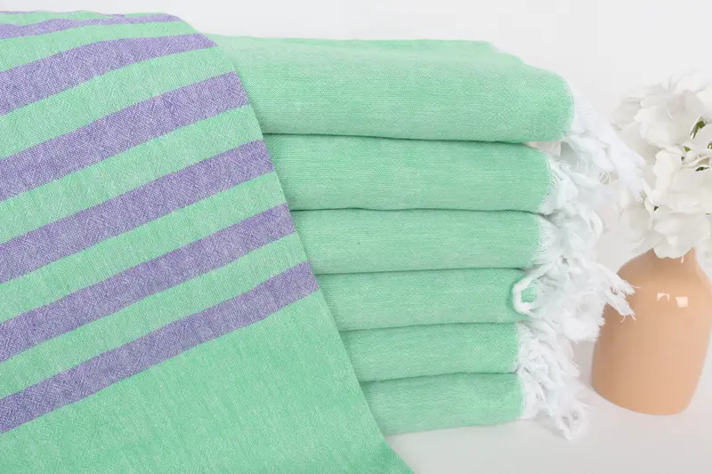 Custom Beach Towel, Organic Cotton Towel, 70x36 Cotton Striped Towel, Yoga Towel, Personalized Beach Towel, Wedding Gift Ideas, Cotton towel - 1