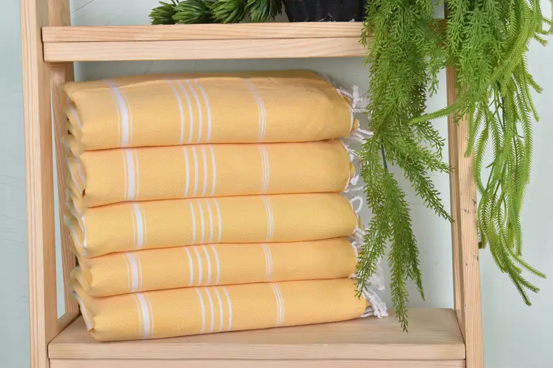 Custom Bath Towel, Gift For Him, Lightweight towel, Beach Size Towel, Travel Towel, Christmas Gift, Organic towel, 70x40 Cotton Striped Towel - 1