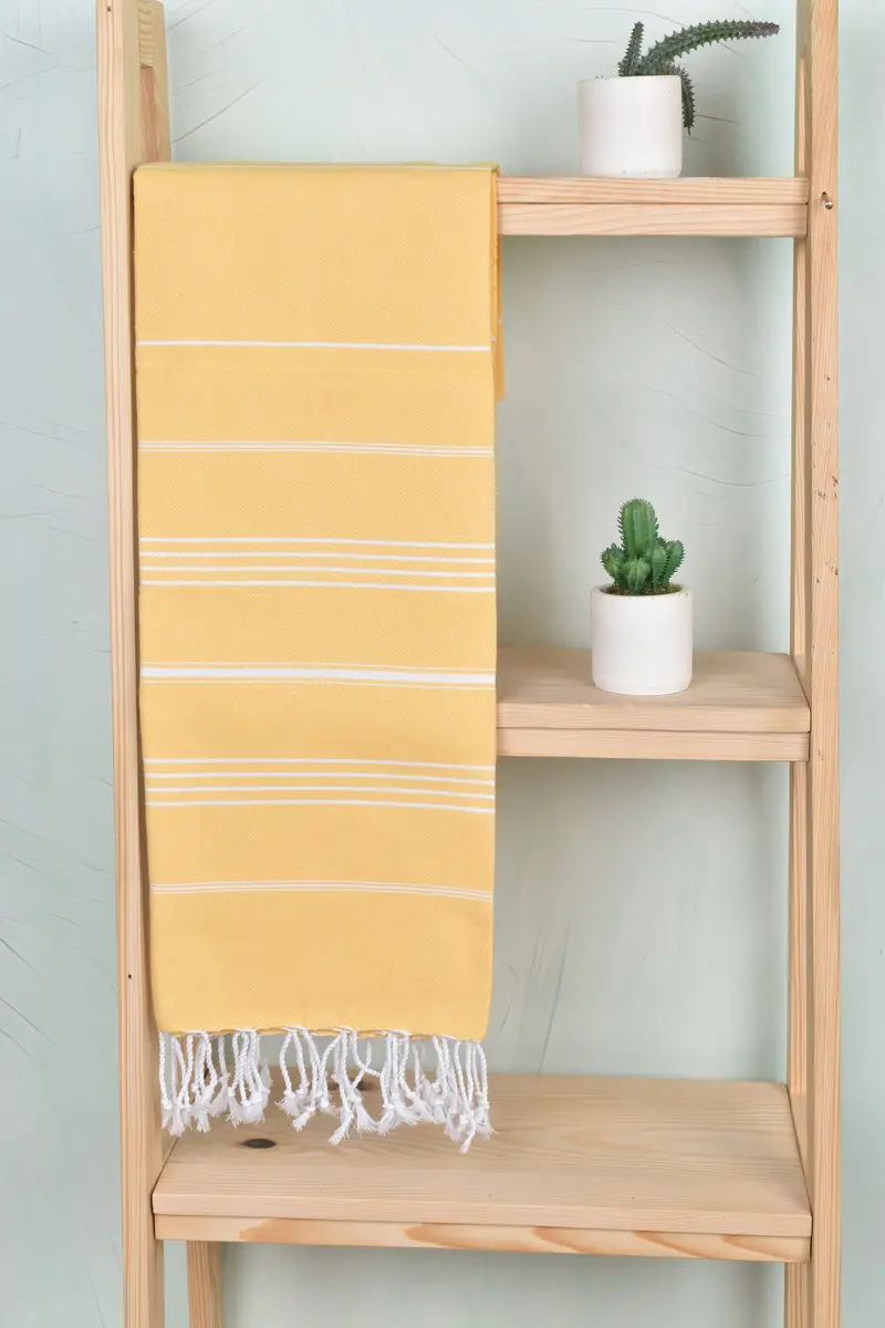 Custom Bath Towel, Gift For Him, Lightweight towel, Beach Size Towel, Travel Towel, Christmas Gift, Organic towel, 70x40 Cotton Striped Towel - 8