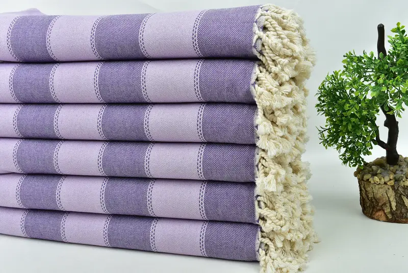 Bachelorette Party Gifts, Bath towel, Custom Towel, 68x36 Cotton Striped Towel, Peshtemal Towel USA, Handmade Gift, Turkish Towel Bulk, Guest Towel - 6