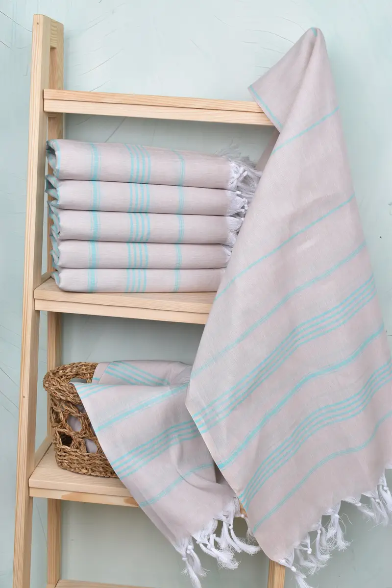 Bachelorette Party Favor, 70x40 Cotton Striped Towel, Absorbent towel, Bachelorette Party Gifts, Gifts For Him, Handwoven Turkish bath towel - 3
