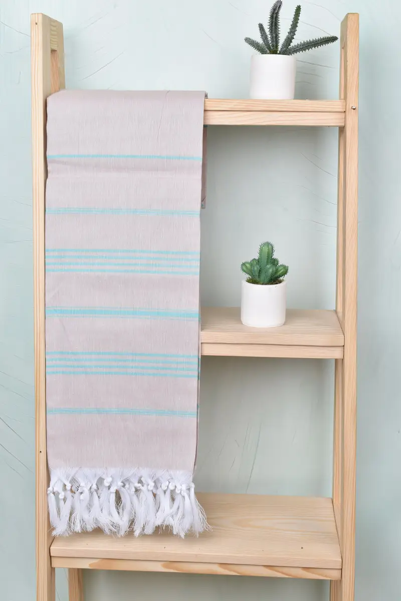 Bachelorette Party Favor, 70x40 Cotton Striped Towel, Absorbent towel, Bachelorette Party Gifts, Gifts For Him, Handwoven Turkish bath towel - 8
