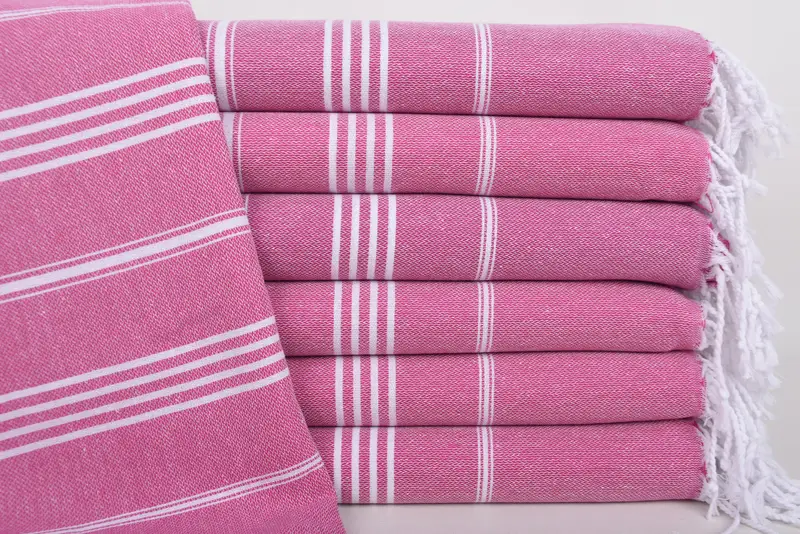 Bio -Handtuch, Bio -Strandtuch, monogrammiertes Strandtuch, personalisiertes Geschenk, Hochzeitsgeschenke Handtuch, Sticktücher, 70x40 Baumwollstreifentuch - 1