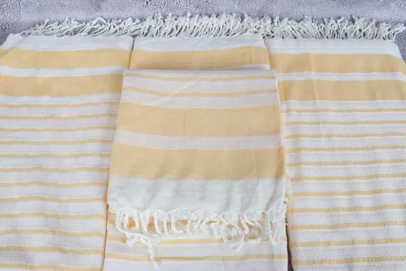 Travel towel, Employee Gifts, 70x40 Cotton Striped Towel, Sand-free towel, Organic cotton peshtemal for spa and beach, Pool Towels, Home Decor Gifts - 4