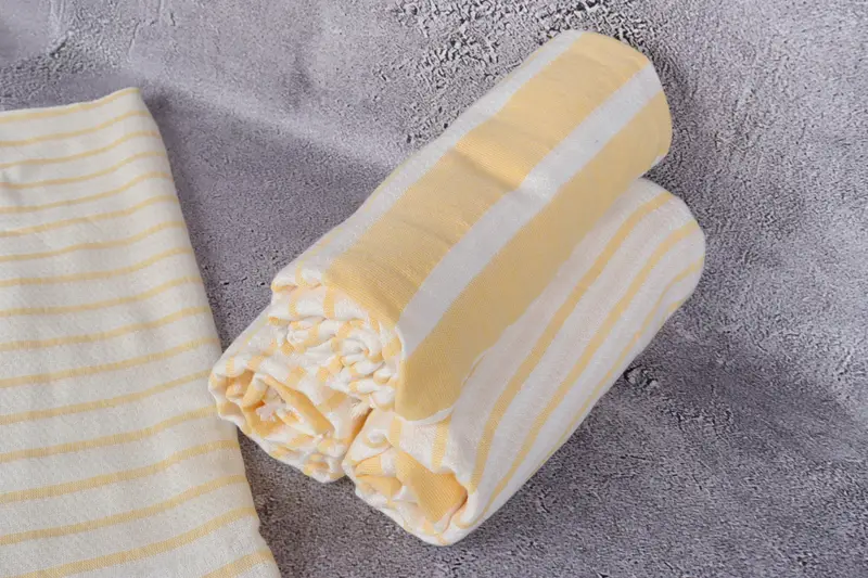 Travel towel, Employee Gifts, 70x40 Cotton Striped Towel, Sand-free towel, Organic cotton peshtemal for spa and beach, Pool Towels, Home Decor Gifts - 8