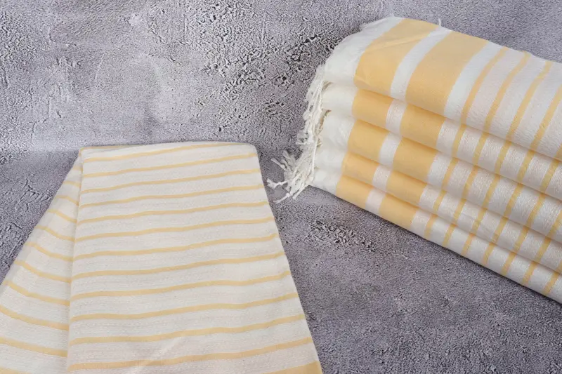 Travel towel, Employee Gifts, 70x40 Cotton Striped Towel, Sand-free towel, Organic cotton peshtemal for spa and beach, Pool Towels, Home Decor Gifts - 2