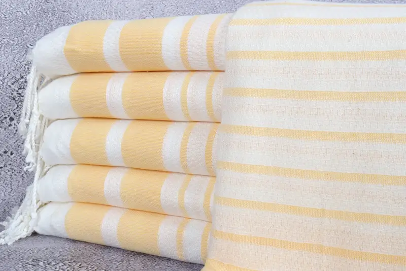 Travel towel, Employee Gifts, 70x40 Cotton Striped Towel, Sand-free towel, Organic cotton peshtemal for spa and beach, Pool Towels, Home Decor Gifts - 1