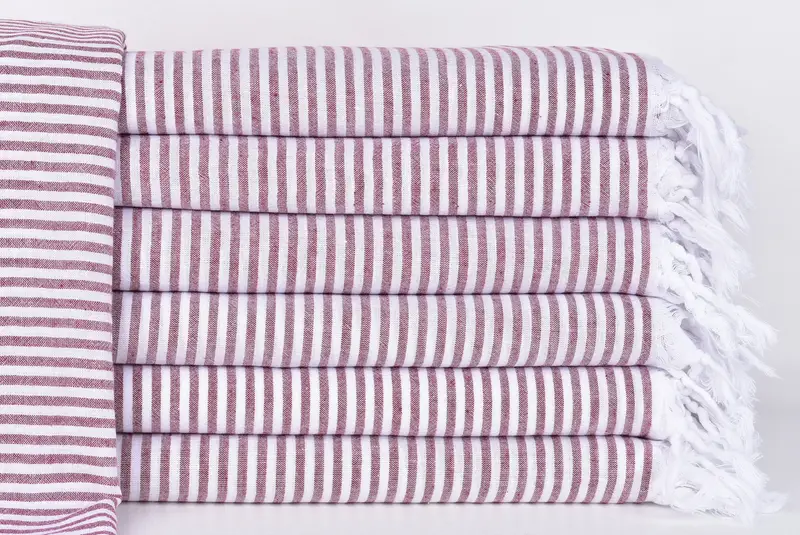 68x36 Cotton Striped Towel, Lightweight towel, Hammam Towel USA, Valentines Gift, Monogram Beach Towel, Organic towel, Bachelorette Beach Towel - 1