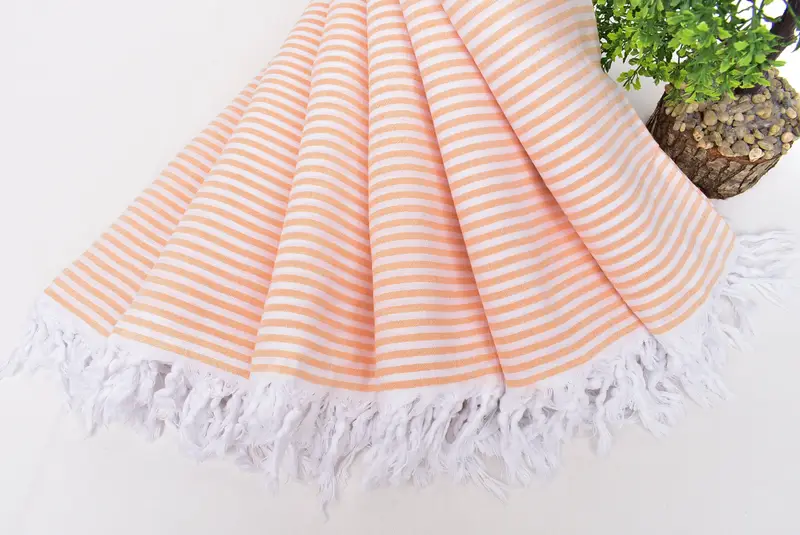 68x36 Cotton Striped Towel, Bachelorette Gifts, Lightweight Turkish towel, Best Friend Christmas Gift, Personalized Bridesmaid Gift, Summer Towel - 4