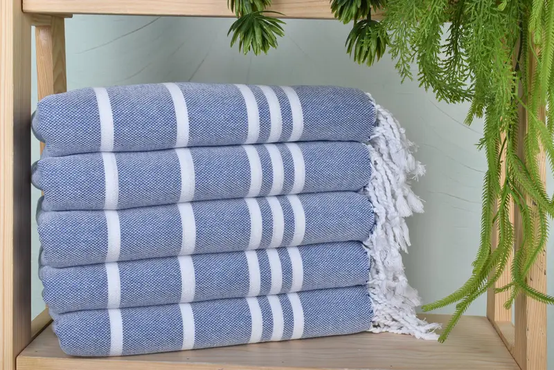 70x40 Cotton Striped Towel, Personalized Wedding Gift For Couple, Sand-free towel, Bridemaids Beach Towel, Cotton towel, Personalized Towel - 1