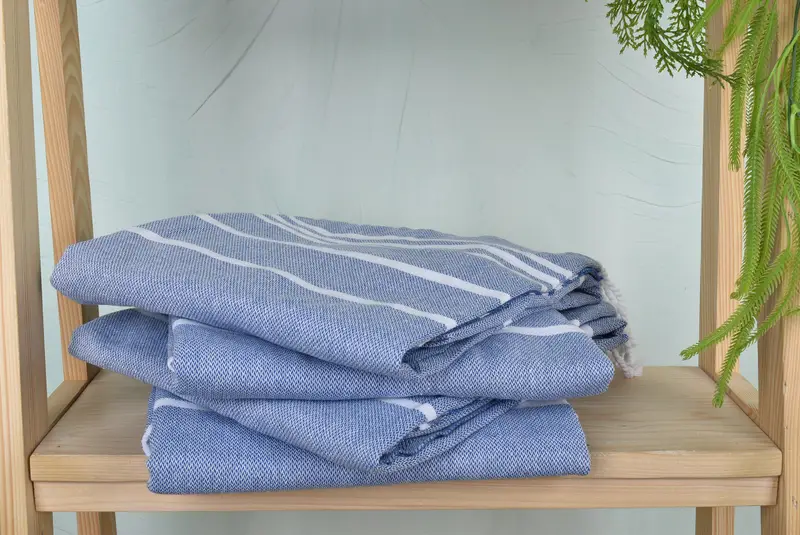 70x40 Cotton Striped Towel, Personalized Wedding Gift For Couple, Sand-free towel, Bridemaids Beach Towel, Cotton towel, Personalized Towel - 7
