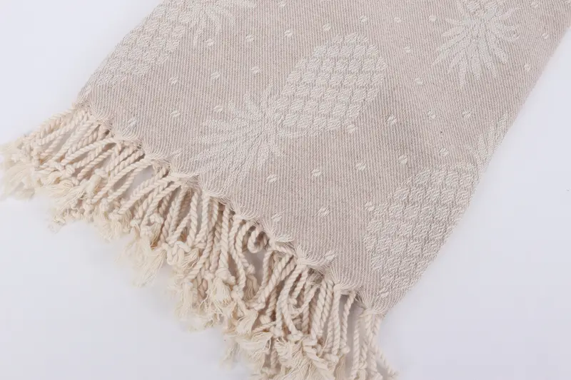 80x40 Cotton Pineapple Design Towel, Turkish Towel USA, Embroidered Beach Towel, Luxury towel, Pool Towels, Beach Towel Gift, Bachelor Gift - 8