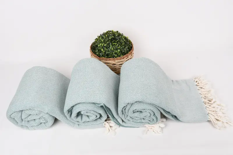 96x80 Cotton Geometric Towel, Decorative Blanket, Monogram Beach Blanket, Personalized Gift For Her, Woven Throw Blanket, Bridal Shower Gift - 8
