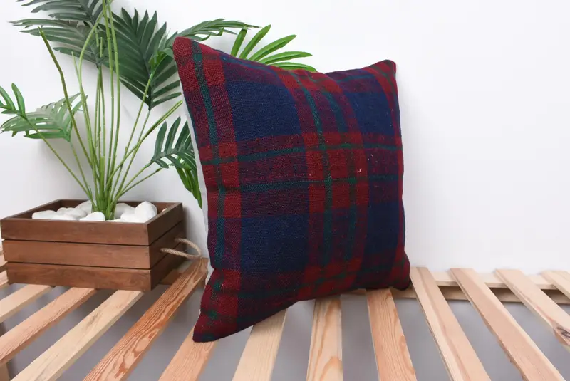 Home Decor Kissen, Wurfkissenkoffer im Freien, Innenarchitektin Kissen, Kissenschein, 18x18 Rote Kissen, türkisches Kissen, Couchkissen - 4