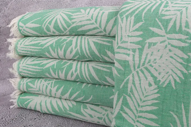 Bridal Shower Gift, Shower Curtain, Throw Blankets, Wedding Favors, 100x80 Cotton Floral Patterned Towel, Bachelorette Gifts, Best Wedding Gift - 1