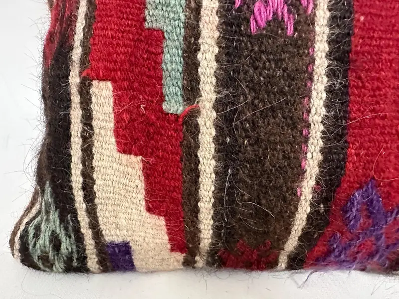 Turkish Kilim Pillow, Pillow Cover, 12x48 Red Pillow Sham, Colorful Cushion Cover, Kilim Pillow, Boho Pillow, Patio Pillow Cover, Luxury Pillow - 4