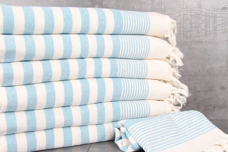 Turkish Tea Towel, 36x18 Cotton Striped Terry Towel, Summer Gift, Turkish Hand Towel, Beach Theme Bachelorette Party, Kitchen Towel, Gift For Bride - 2
