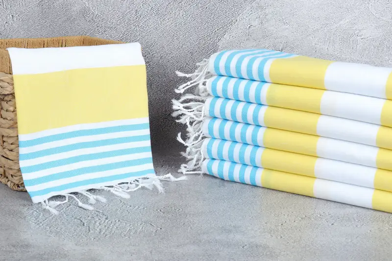 40x24 Cotton Striped Towel, Wedding Gift Kitchen Towel, Turkish Towel Hand Towel, Personalized Gift, Wedding Gifts Towel, Personalized Dish Towel - 3