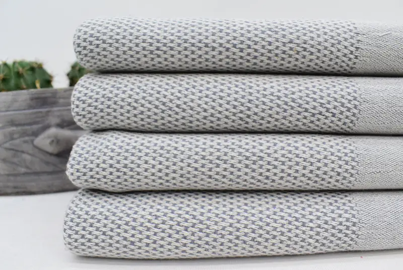 Hizmetçi Hizmet Hediye, Seyahat Havlu, Türk El Havlusu, 44x24 Pamuklu Polka Dot Havlu, Monogramlanmış El Havlusu, Nedime Hediyesi, Türk Çay Havlusu - 2