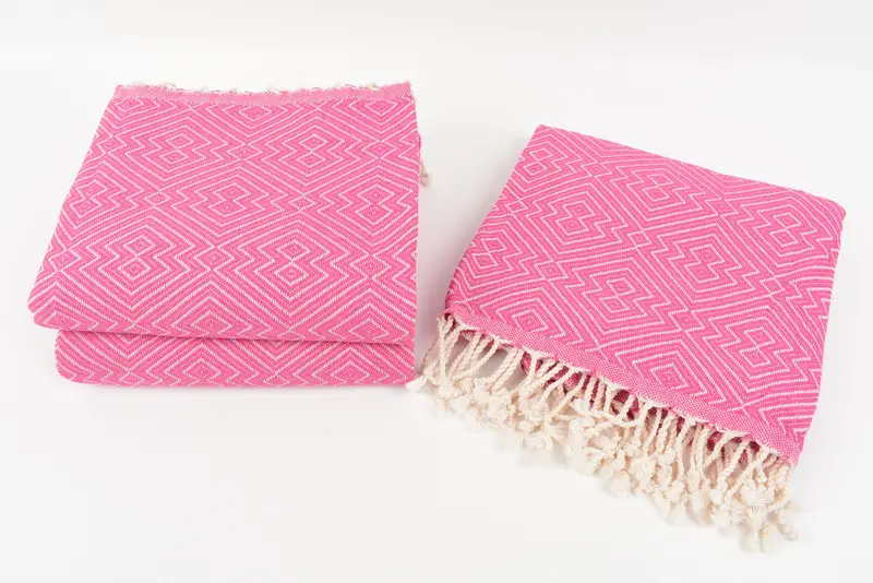 Handmade Gift, 76x40 Cotton Diamond Towel, Quick-dry towel, Personalized Gifts, Bridesmaid Gift, Handwoven Turkish Towel, Luxury Turkish Bath Towel - 7