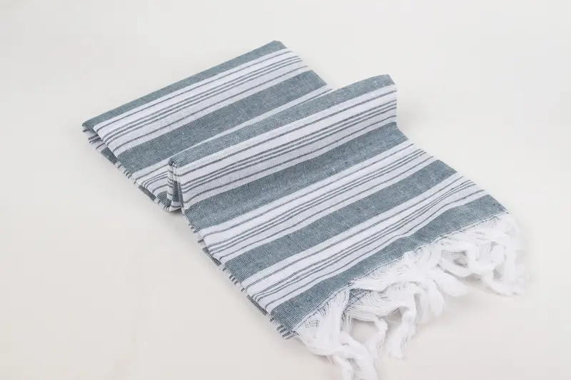 Beach towel, 70x40 Cotton Striped Towel, Handmade Turkish hammam towel, Bachelorette Party Gifts Bridesmaids, Organic Turkish towel, Baby Boy Gift - 6