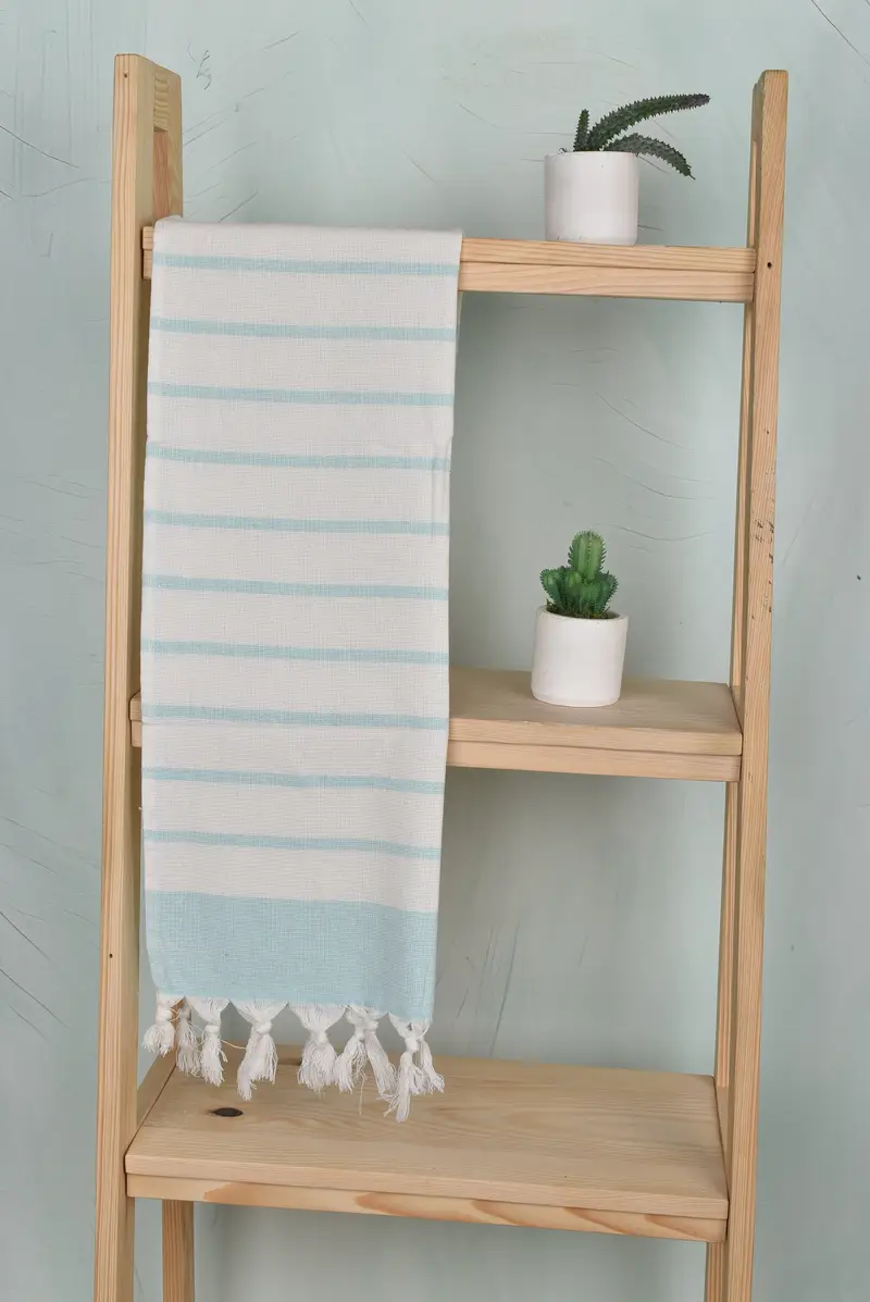 Personalized Gift, Wedding Gift, Personalized Gifts, Monogrammed Turkish Towel, Wedding Gift Kitchen Towel, 36x18 Cotton Striped Towel, Small Towel - 8