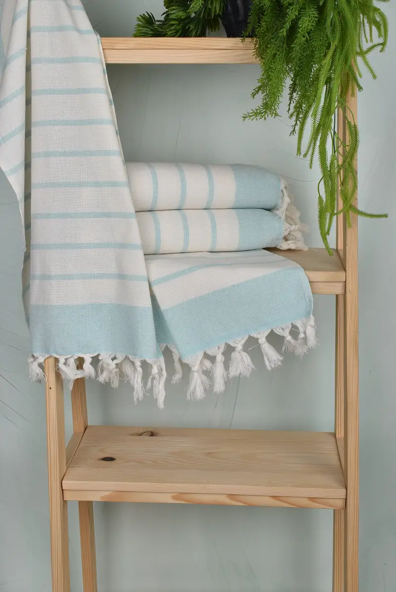 Personalized Gift, Wedding Gift, Personalized Gifts, Monogrammed Turkish Towel, Wedding Gift Kitchen Towel, 36x18 Cotton Striped Towel, Small Towel - 6