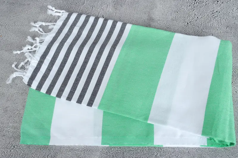 Monogram Turkish Towel, Summer Towel, Custom Wedding Towel, Custom Beach Towel, Lightweight towel, 70x40 Cotton Striped Towel, Employee Gifts - 6