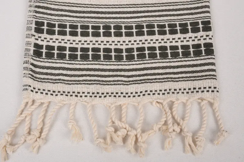 Düğün Hediyesi Mutfak Havlu, Kişiselleştirilmiş El Havlusu, Küçük Banyo Havlu, Monogram El Havlu, 40x20 Keten Çizgili Havlu, Özel Havlular - 3