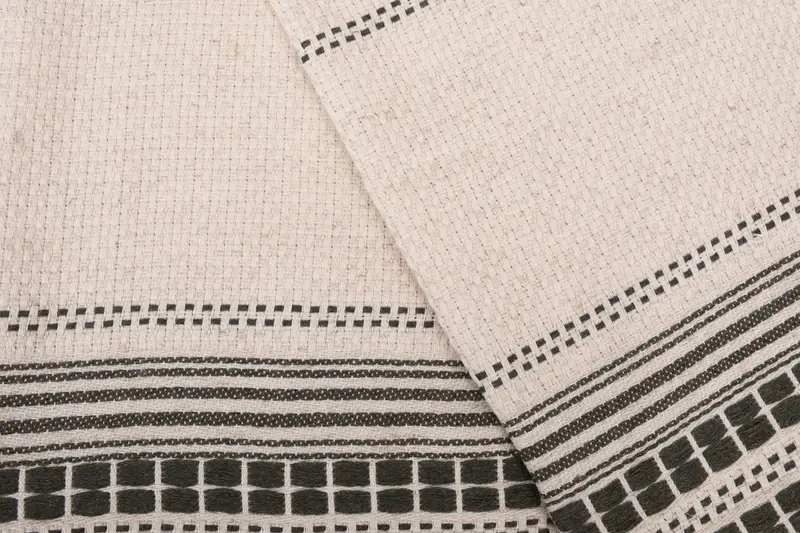 Düğün Hediyesi Mutfak Havlu, Kişiselleştirilmiş El Havlusu, Küçük Banyo Havlu, Monogram El Havlu, 40x20 Keten Çizgili Havlu, Özel Havlular - 5