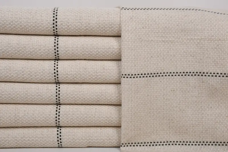 Düğün Hediyesi Mutfak Havlu, Kişiselleştirilmiş El Havlusu, Küçük Banyo Havlu, Monogram El Havlu, 40x20 Keten Çizgili Havlu, Özel Havlular - 1