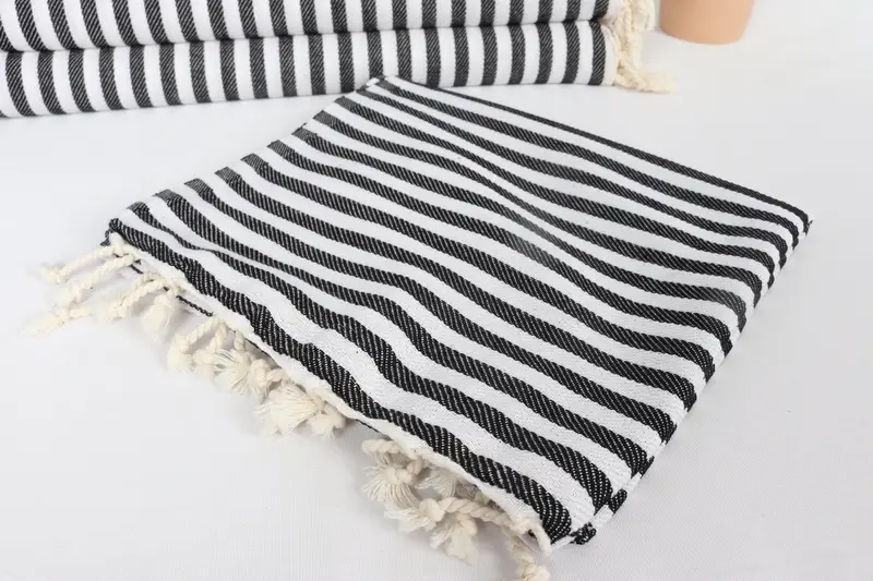 Halloween Bachelorette Party Favors, House Warming Gift, Kitchen Towel, Personalized Gifts, 40x18 Cotton Striped Towel, Turkish Towel Hand Towel - 5