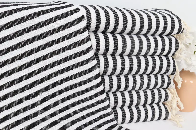 Halloween Bachelorette Party Favors, House Warming Gift, Kitchen Towel, Personalized Gifts, 40x18 Cotton Striped Towel, Turkish Towel Hand Towel - 1