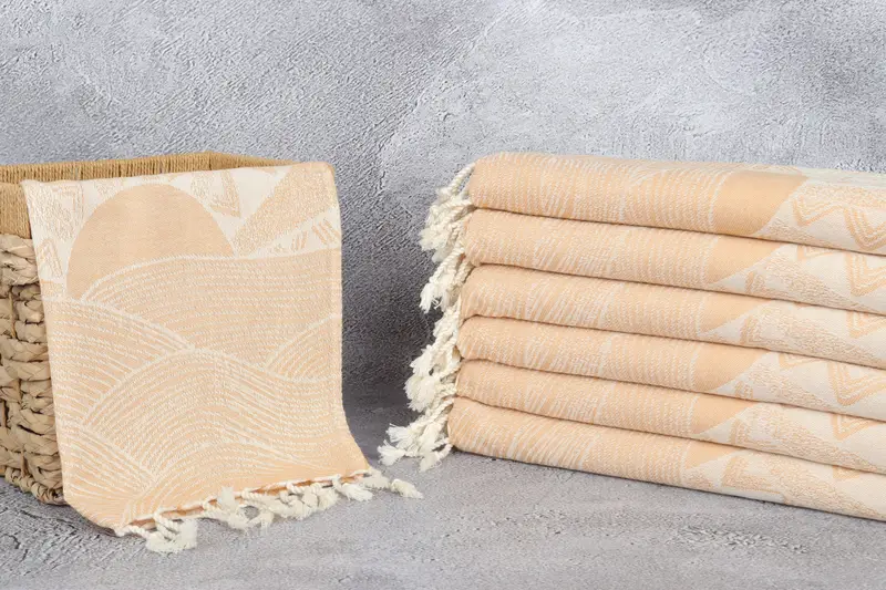 Turkish Hand Towel, Wedding Gift, Wedding Day Gift For Bride, Bridesmaid Gifts, 36x18 Cotton Striped Design Towel, Monogram Turkish Bath Towel - 4