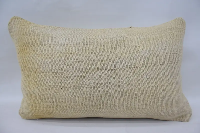 12x20 Beige Cushion, Vintage Pillow, Cushion Case, Luxury Cushion Case, Antique Pillows, Boho Pillow Sham Cover, Neutral Throw Cushion Cover - 5