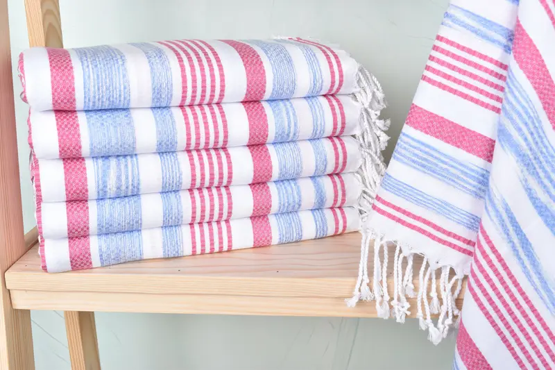 Bachelor Party Favors, Sand-free towel, Custom Towel, Peshtemal Towel, Gym Towel, Best Wedding Gift, Custom Wedding Gift, 70x40 Cotton Striped Towel - 1