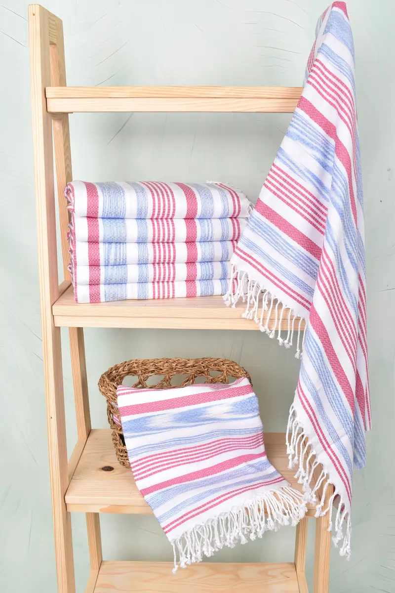 Bachelor Party Favors, Sand-free towel, Custom Towel, Peshtemal Towel, Gym Towel, Best Wedding Gift, Custom Wedding Gift, 70x40 Cotton Striped Towel - 3