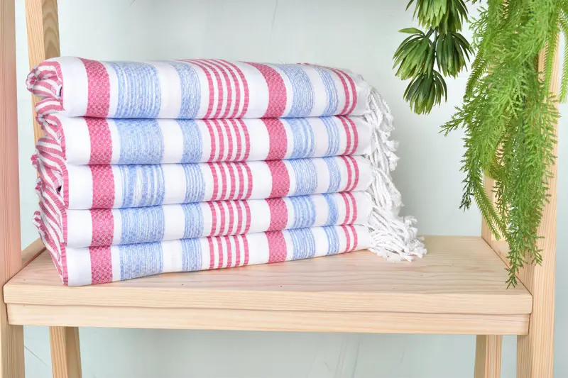 Bachelor Party Favors, Sand-free towel, Custom Towel, Peshtemal Towel, Gym Towel, Best Wedding Gift, Custom Wedding Gift, 70x40 Cotton Striped Towel - 2